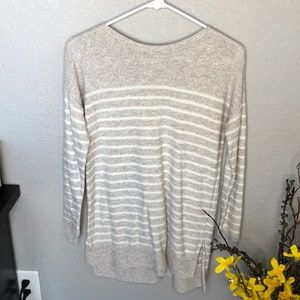 Old Navy Beige Striped Sweater
